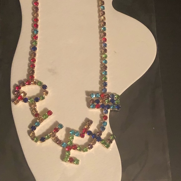 Rhinestone anklet "QUEEN" - Picture 3 of 4